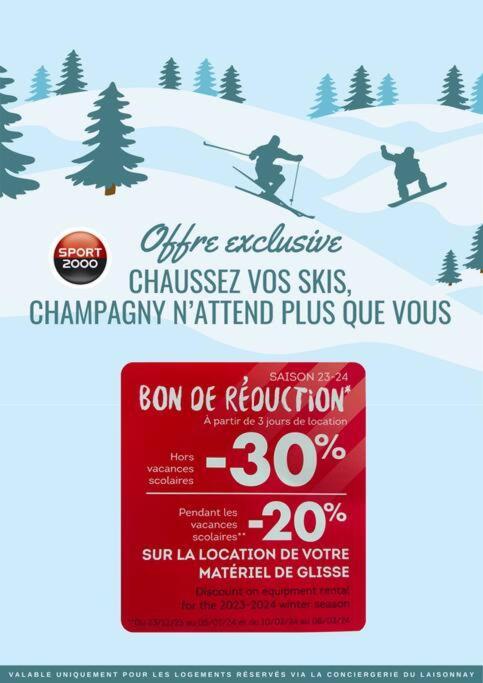 T3 Champagny-En-Vanoise Avec Terrasse Plein Sud La Plagne Buitenkant foto